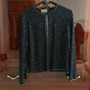 Dressy beaded cardigan